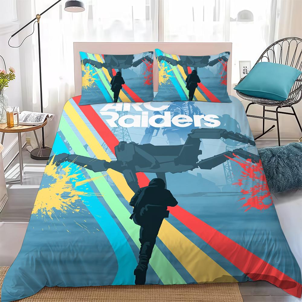 A-Arcs-Es R-Raiders-Es Игровой Комплект Пододеяльника Домашний Стиль Постельное Белье Мягкий Стираемый Хлопок Постель Комплект из 3 Предметов Подарок для Студенческого Общежития