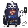Хит продаж Рюкзак ONE PIECE Луффи с USB-зарядкой, большая вместимость