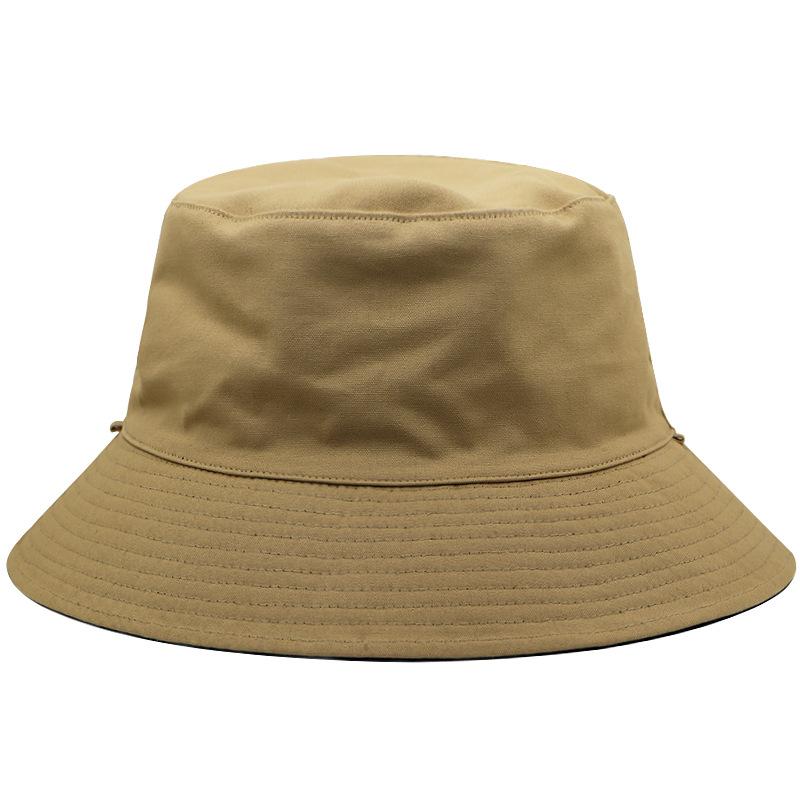 Double-sided Bucket Hat for Male and Female Couples, Black Spring and Summer Big Head Circumference Hat, Summer Sun Protection Hat, Sun Visor Hat