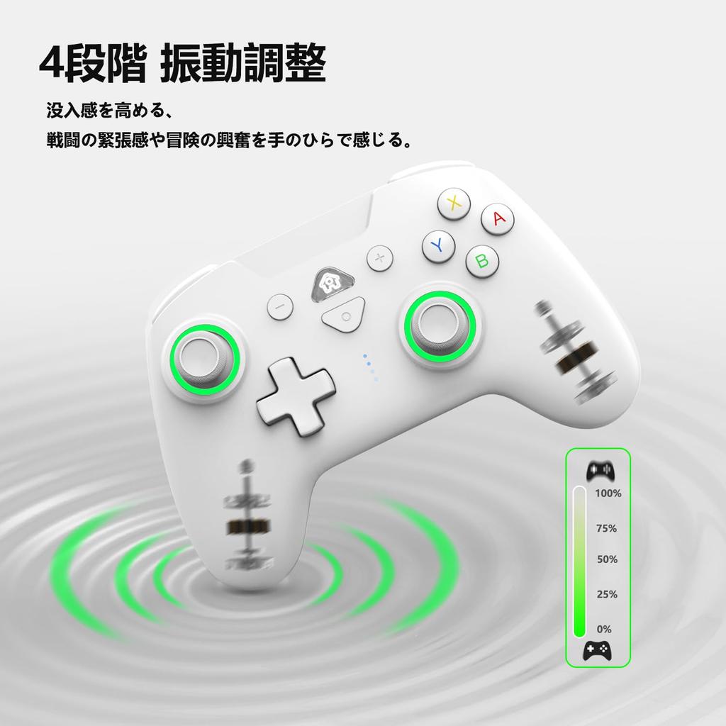 Контроллер Switch с задним макросом Bluetooth Гироскоп RGB 1000 мАч HD Совместим со Switch и инструкцией на японском языке PeriphX Switch Pro Полностью элегантный