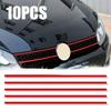 Car Reflective Strip Stickers Automatic Front Hood Grille Decorative Decals Universal Car Styling Waterproof Automatic Stickers