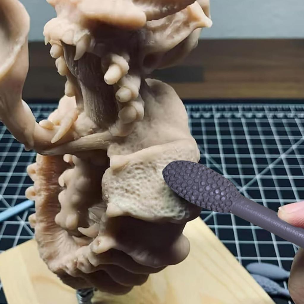 9 шт. Овальные ролики-палочки для лепки из гончарной глины, Инструмент для создания текстуры гончарной глины и художественных проектов