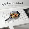 Складной органайзер для кухонной раковины, диатомовый коврик для сушки посуды, складная впитывающая дренажная подставка, большая емкость, термостойкий, многоцелевой