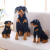 23-66cm Simulation Black Dog Animal Model Big Ornament Toy Dog Puppy Dachshund Lifelike Stuffed Toy Pet Dog Handmade Home Decor