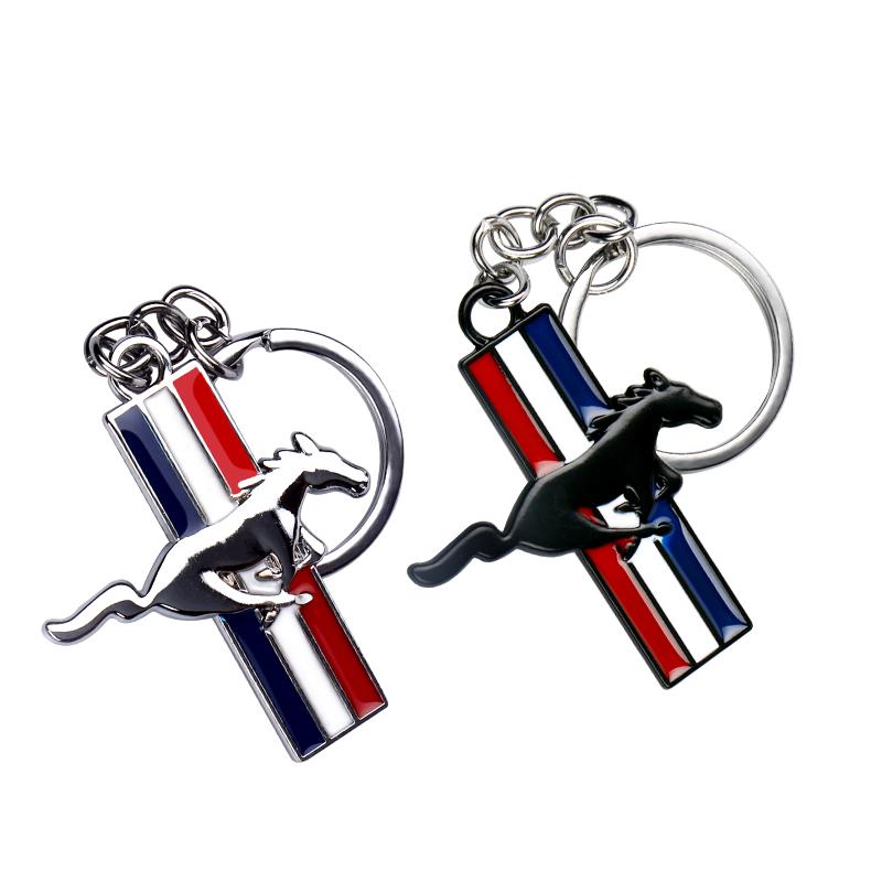 NOBP7 3D Metal Alloy Car Keychain Badge Logo Auto Decor Accessory For Ford Fiesta Focus 2 Mondeo mk4 Mustang Ranger Kuga S-MAX Transit