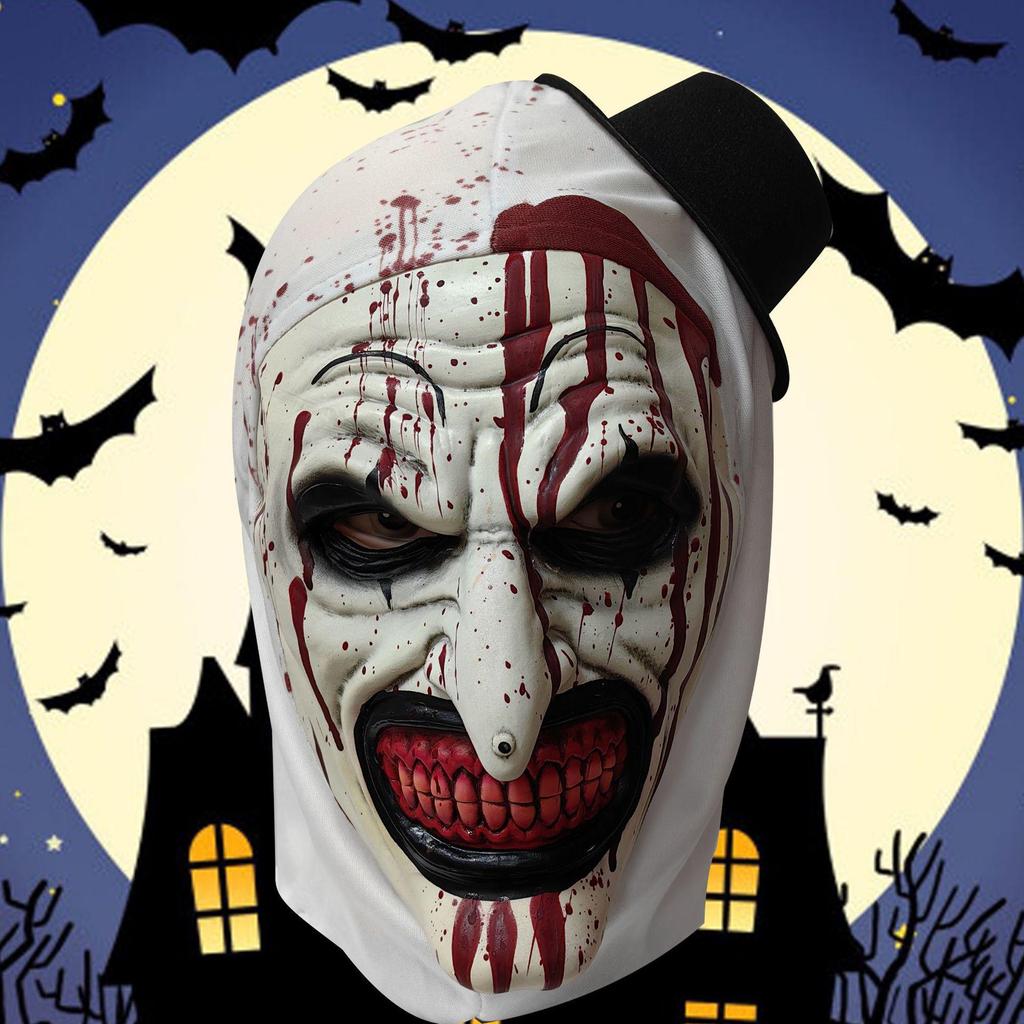Haunted Clown Halloween Costume: Scary, Bloody Horror Cosplay for Stage and Role Play