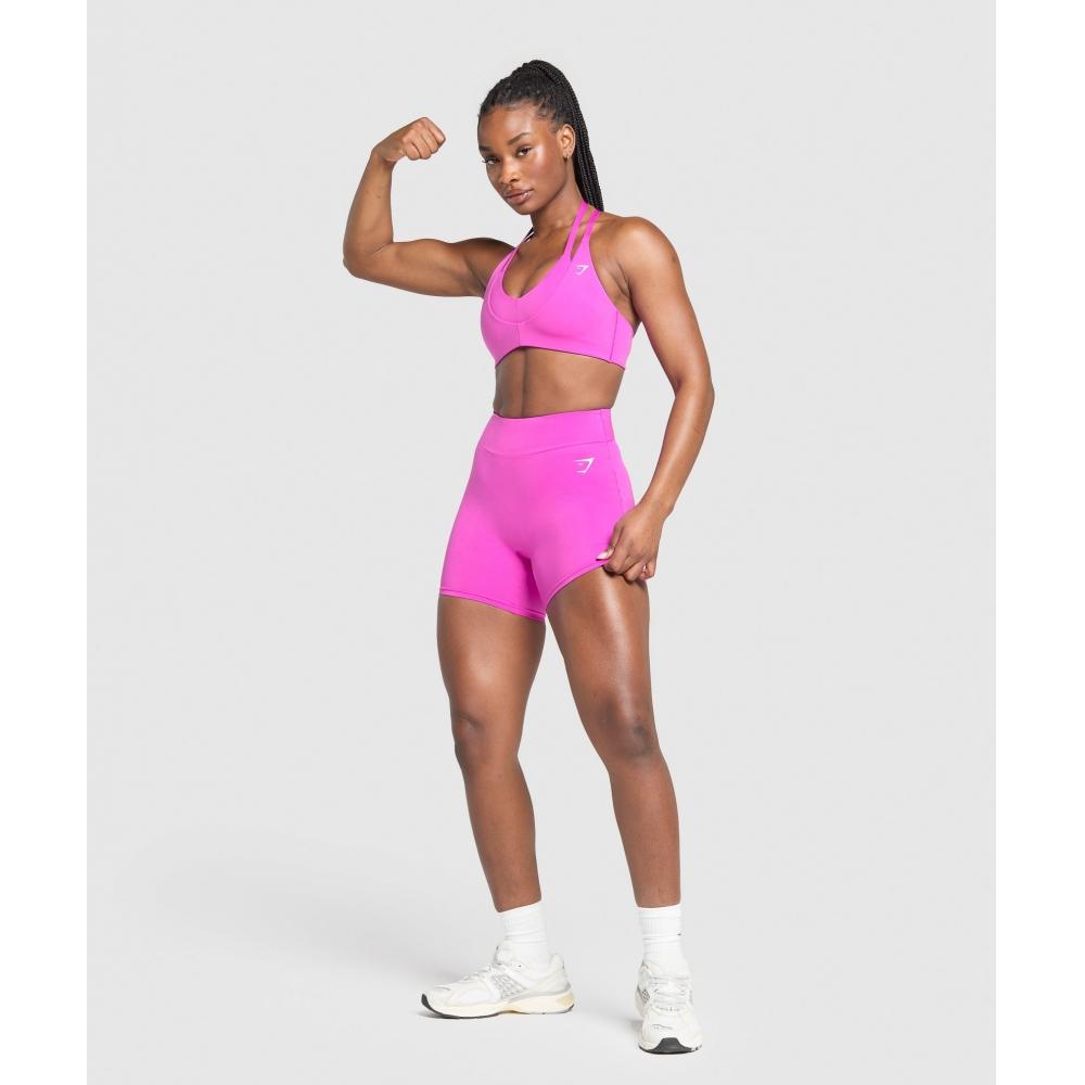 Gymshark Reps Power обтягивающие шорты яркие розовые B4a6u Kcpy