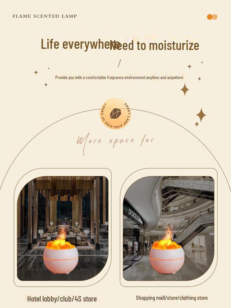 Ультразвуковой увлажнитель воздуха с натуральным соляным камнем и диффузор эфирных масел для дома и офиса