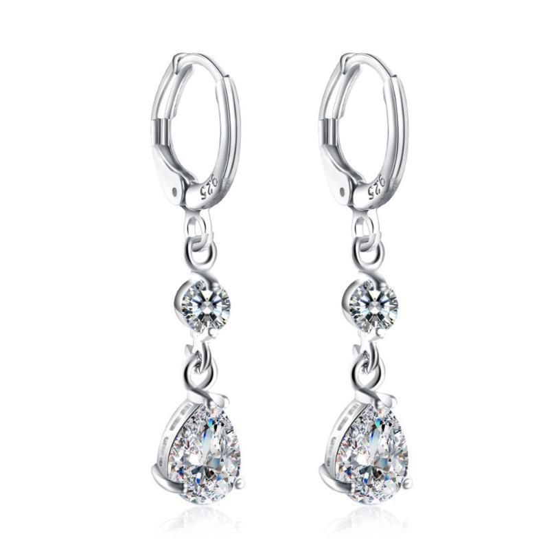925 Silver Star Stud Earrings AAA Zircon High Quality For Women Earring Wedding Fashion Jewelry Accessories Party Gift