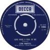 7-дюймовая пластинка LENA MARTELL Love Made A Fool Of Me F12993 DECCA 1970 UK Поп Б/у