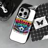2026 World Football Phone Case For iPhone 17,16,15,14,13,12,11 Plus,Pro Max,XS,Colored silver phone case