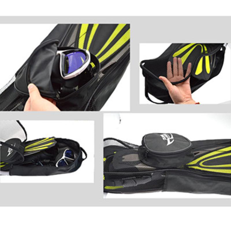 Портативная сумка для дайвинга с карманом, регулируемая водонепроницаемая сумка для хранения на двусторонней молнии, рюкзак