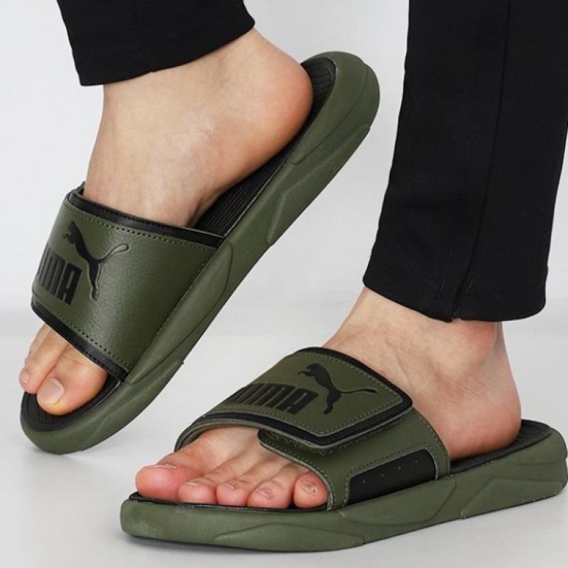 Puma Velcro Slippers Royal Cat Comfort