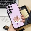 Buriburizaemon Pig Phone Case For Samsung S26 S25 S24 FE S23 S22 S21 Plus S20 Ultra Note20Ultra Black Soft Shell