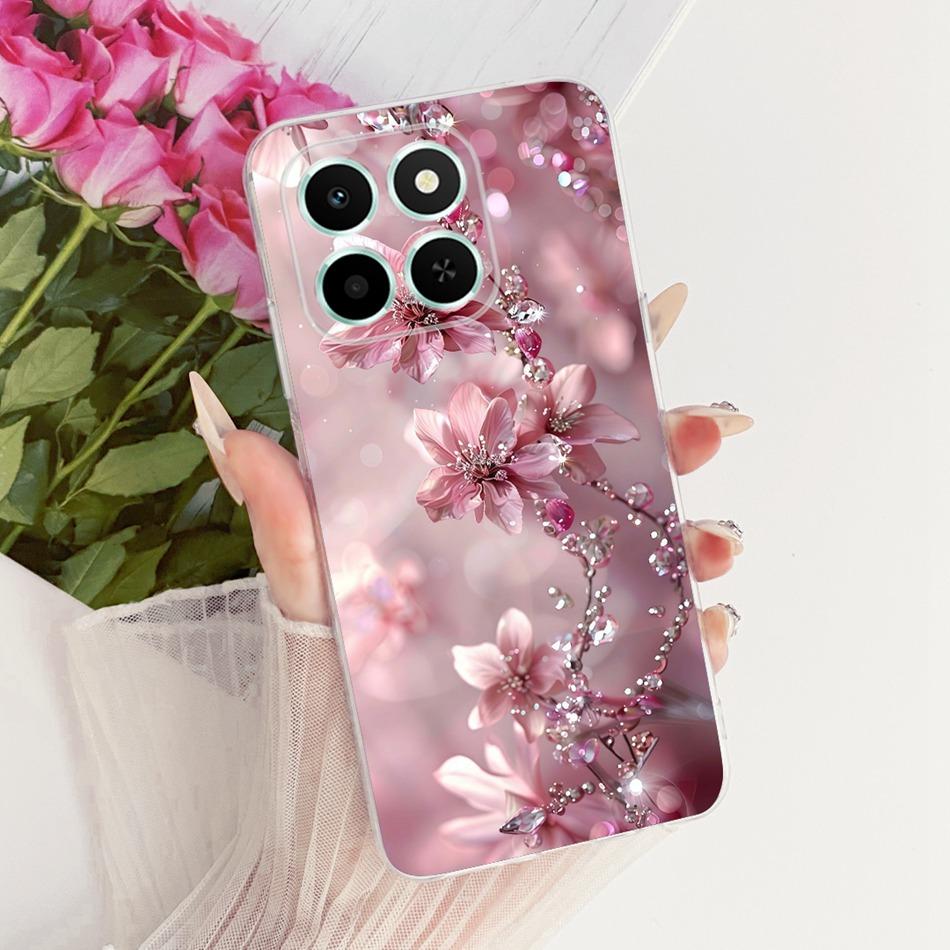 For Honor X6C Cute Flower Butterfly Cat Painted Case HonorX6c X 6C 4G NIC-LX1 LX2 LX3 Soft Silicone TPU Phone Cases