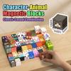 Magnetic Building Blocks Mine World Character People Animal Brick Cube Stem Educational Family Toy Gift For Boys Girls Children