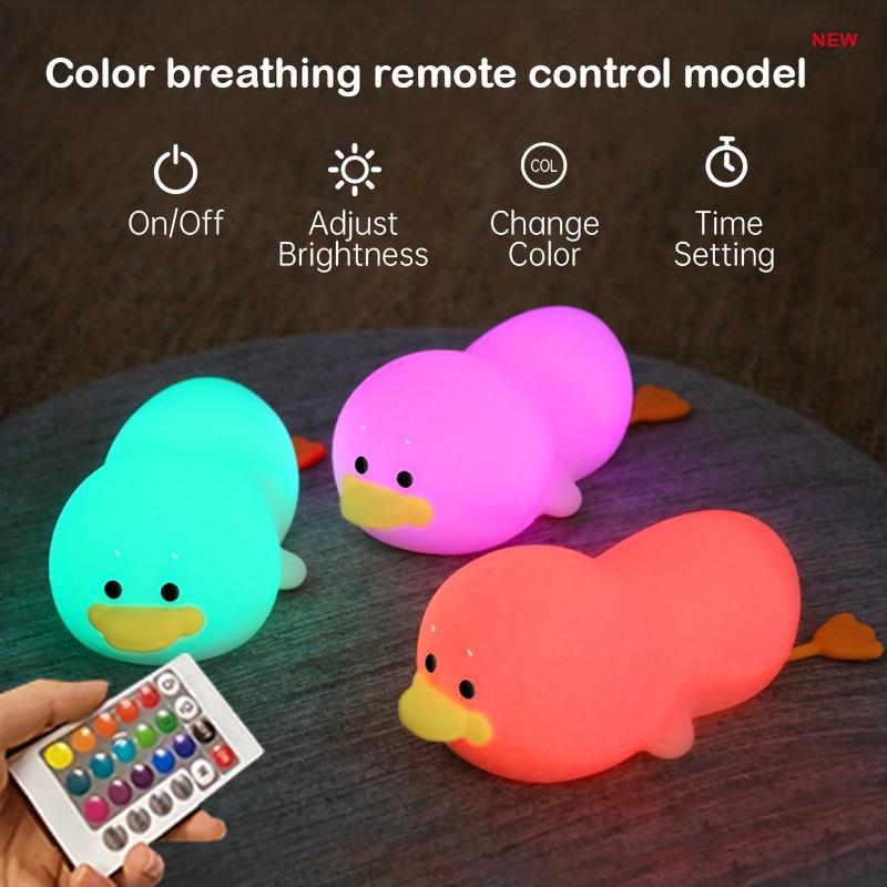 1 шт. ночник Doudou Duck детский подарок мягкий свет уход за глазами USB зарядка таймер автоматический хлопок силиконовая лампа