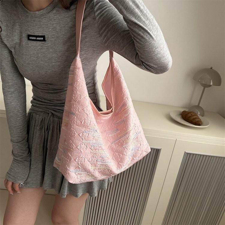 Стильная цветная полосатая холщовая сумка через плечо для женщин, идеально подходит для повседневной моды