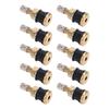 10 Pcs Brass Valve Stem TR501 High Strength Tubeless Truck Valve Stem for 0.625in Valve Holes