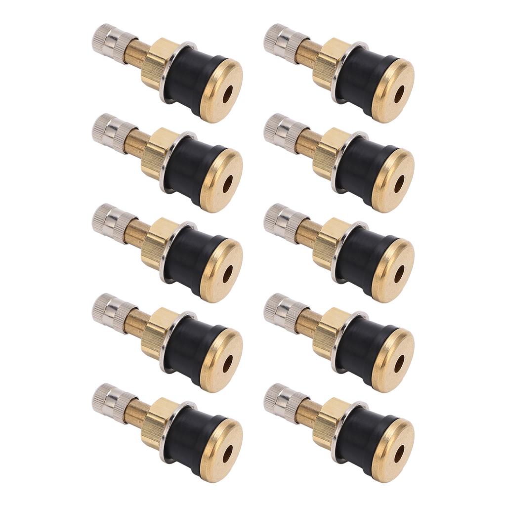 10 Pcs Brass Valve Stem TR501 High Strength Tubeless Truck Valve Stem for 0.625in Valve Holes