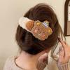 Plush Pudding Bear Large Duck Beak Hairpin Female Autumn Winter Grab Bangs Clip Disc Cute And G K5X4