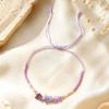 New Bohemian gravel rice ball hand rope irregular natural stone adjustment woven bracelet couple bracelet