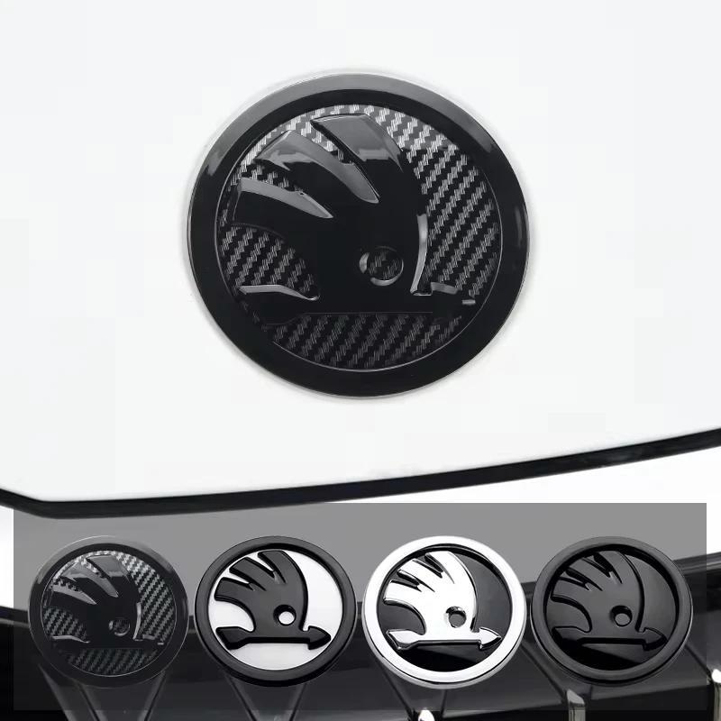 WMZW4 for Skoda Fabia Kamiq Karoq Kodiaq Octavia 3D Metal Car Rear Trunk Emblem Fender Badge Sticker Decals Car Styling Accessories