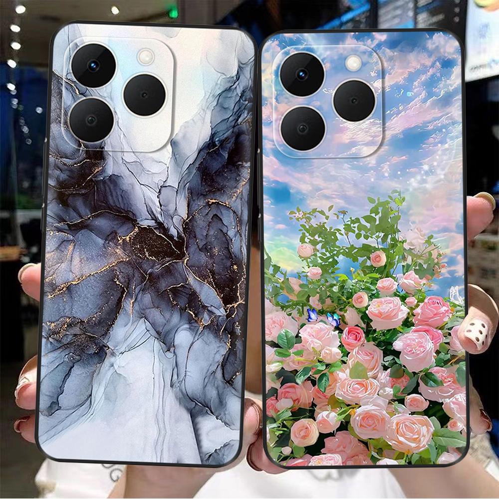 Чехол для Realme 15T Чехол Милый Мультяшный Узор Сердце Любви Задняя Крышка Силиконовые Чехлы для Телефона Для Realme 15 Pro realme15 Корпус Funda