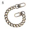 Aluminum Replacement Purse Chain Metal Flat Chain Extender with Metal Buckle Shoulder Bag Straps