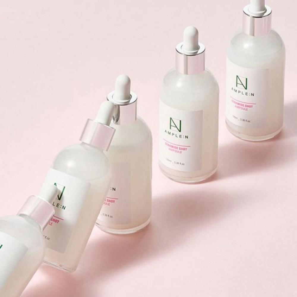 Кореана AMPLE:Ампула N Peptide Shot большой емкости 100 мл + Ампула Ceramide Shot большой емкости 100 мл + Крем Ceramide Shot 50 мл, 1 набор