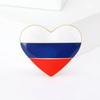 Russian Dripping Love Styling Brooch Simple Collar Pin Fixed Clothes Buckle Pin Anti-Light Accessories