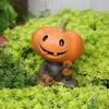 Festive Fall Decoration Pumpkin Scarecrow Figurine Handcrafted Resin Craft Gift For Halloween Fishing Statue J0MC