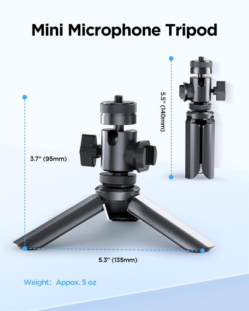 BOYA Magic Desktop Stand BOYA Magic Wireless with Adjustable Dedicated Mini Tripod for Magic Wireless Microphone Systems (for Microphones) Mount,