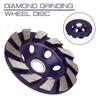 4" 100mm 1pcs Diamond Grinding Wheel Disc Bowl Shape Grinding Cup Concrete Granite Stone Ceramic Cutting Disc Piece Power Tools