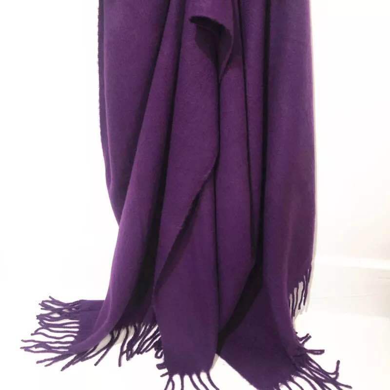 Camel Solid Color Scarf Autumn and Winter Warm Thickened Imitation Cashmere Shawl Dual-use Tassel Men's and Women's Couple Scarf Winter