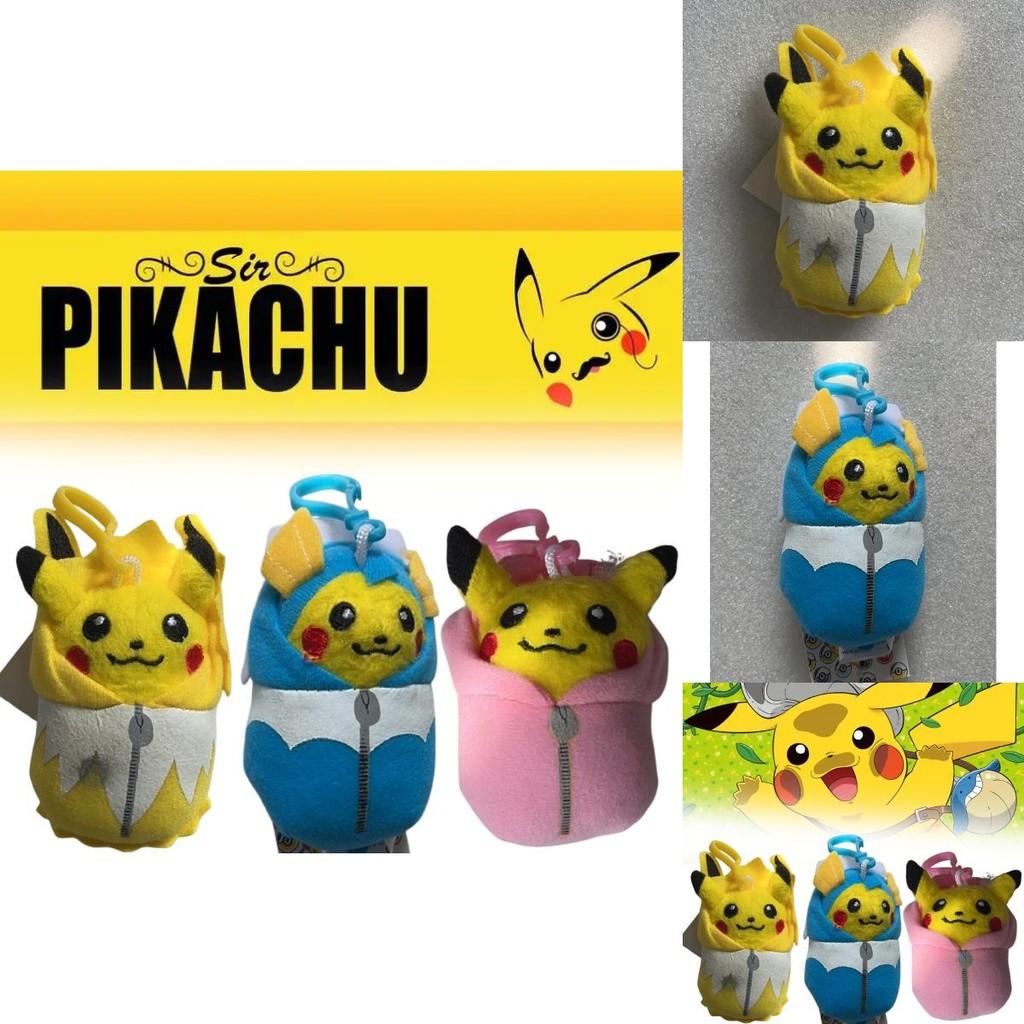 Pokemon Pikachu Sleep Bag Plush Keychain For Collectors Pendant