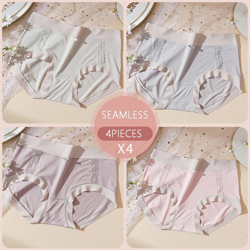 LANGSHA бесшовные трусики женское нижнее белье из ледяного шелка трусы со средней талией женские трусы женское нижнее белье