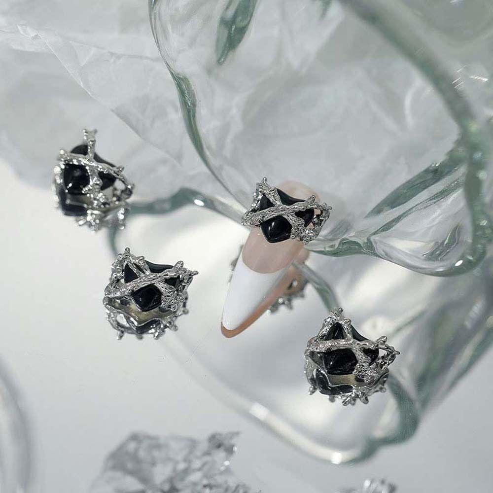 5 шт./набор Принадлежности для ногтей Хэллоуин Сердечки Украшения для ногтей Маникюрный материал Шармы для нейл-арта Хэллоуин Сердечки Аксессуары для ногтей