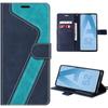 Case for Samsung Galaxy A52s 5G and A52 5G-4G, Blue, Shockproof PU Leather Protection with Card Holder and Stand, Stylish Pattern