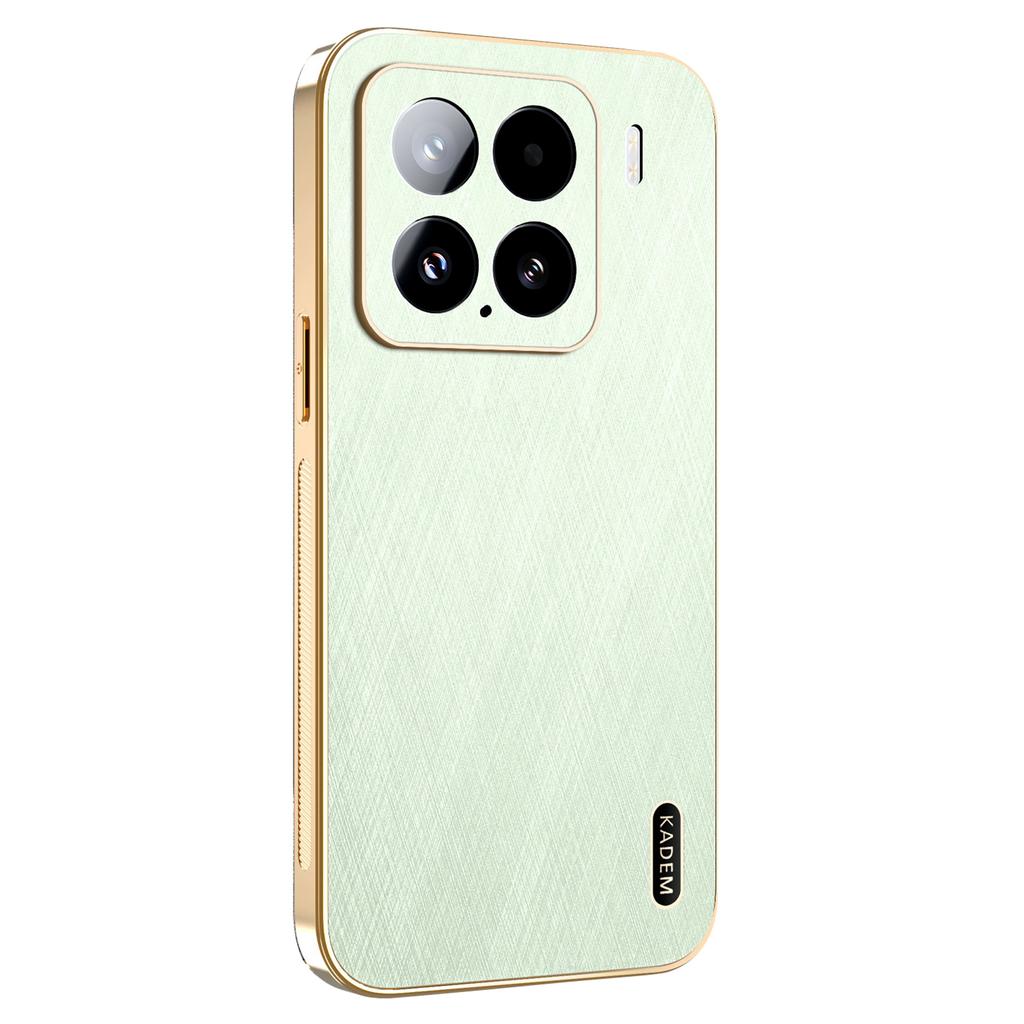 KADEM For Xiaomi 15 Case Electroplating Silk Texture PU+TPU Phone Back Cover