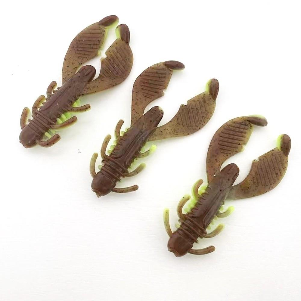 3pcs Obstacle Shrimp Soft Fake Bait LifeLike Realistic Fishing Bait Creative Fishing Soft Lures