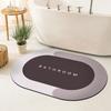 Простой диатомовый коврик для ванной, придверный коврик для ванной, противоскользящий коврик для ванной, впитывает воду и быстро сохнет