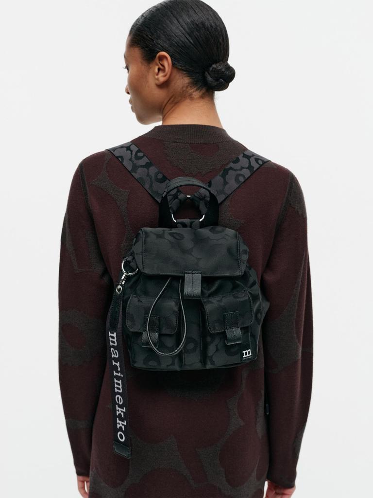 Everything Backpack S Unikko Backpack F Black [Marimekko] Women's 52_1_52239292230