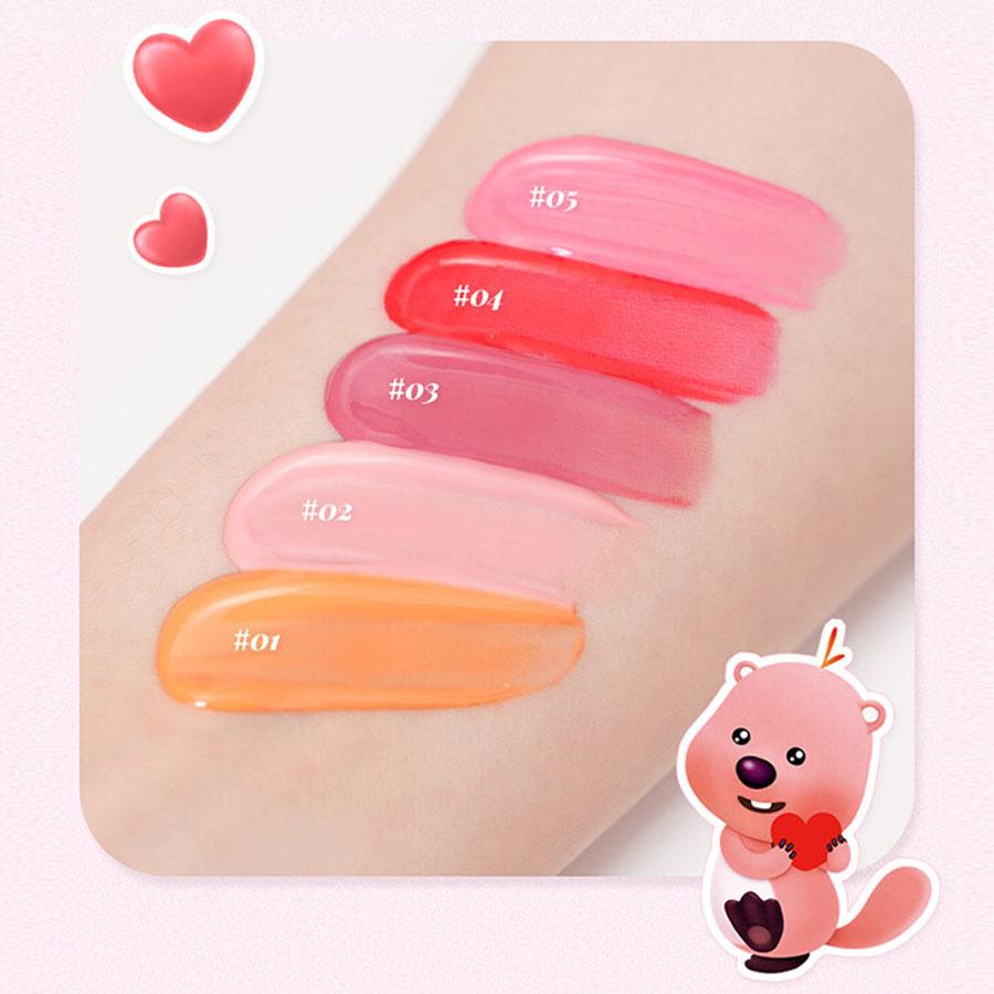 [Limited Edition] reply:me Zanmang Loopy Pouch Lip Tint Set 01 Coral Haze – 6 Mini Lip Tints Kit(1.5ml x 6)
