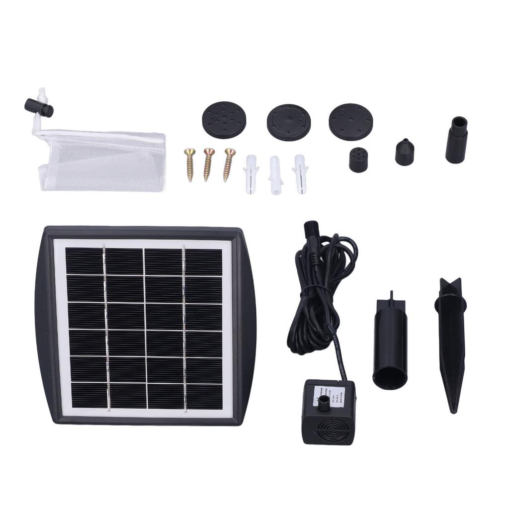 Солнечный насос для фонтана с оксигенацией, бесщеточный погружной насос для пруда, бассейна, аквариума