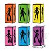 Vintage Prom Table Decorations Disco Theme Decorative Box Paper  case Gifts Desk  ornament for Birthday Dance Lovers Party Home