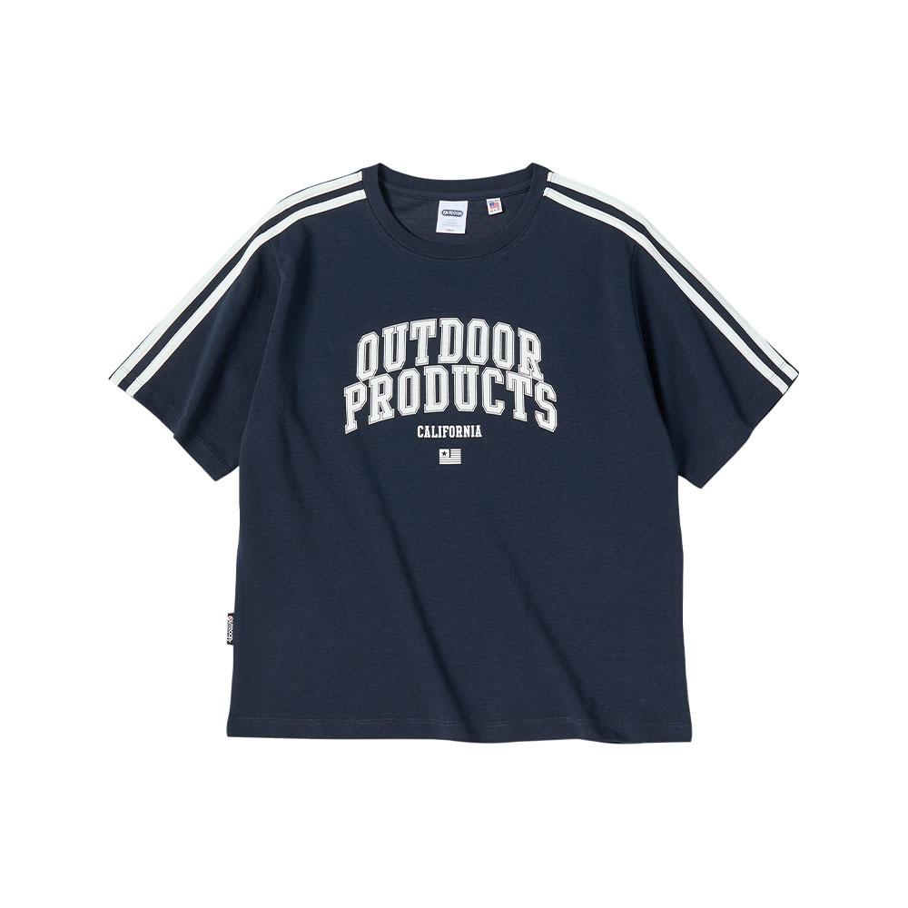 OUTDOOR PRODUCTS Женская футболка с логотипом-аркой (военно-морской флот)