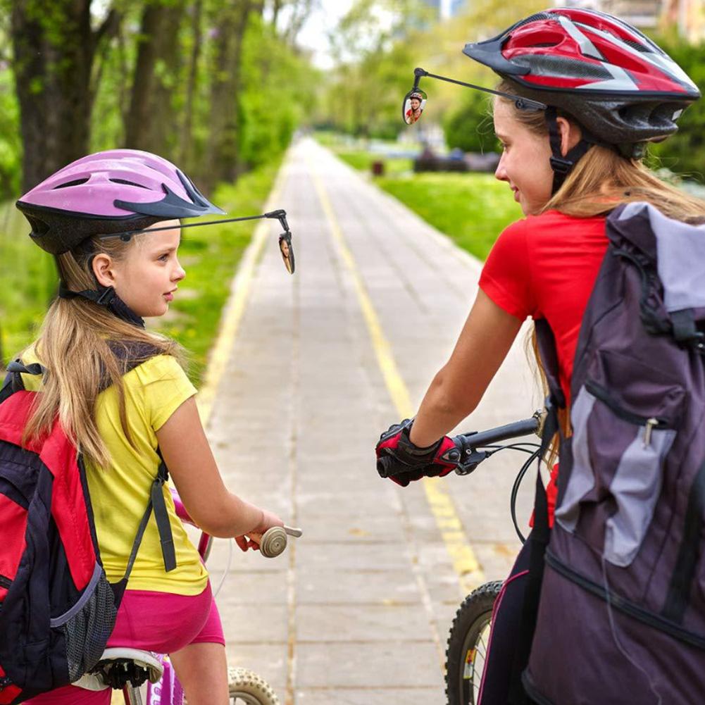 ABS Universal Adjustable Bike Bicycle Cycling Riding Mirror Helmet Rearview Rear View Glasses