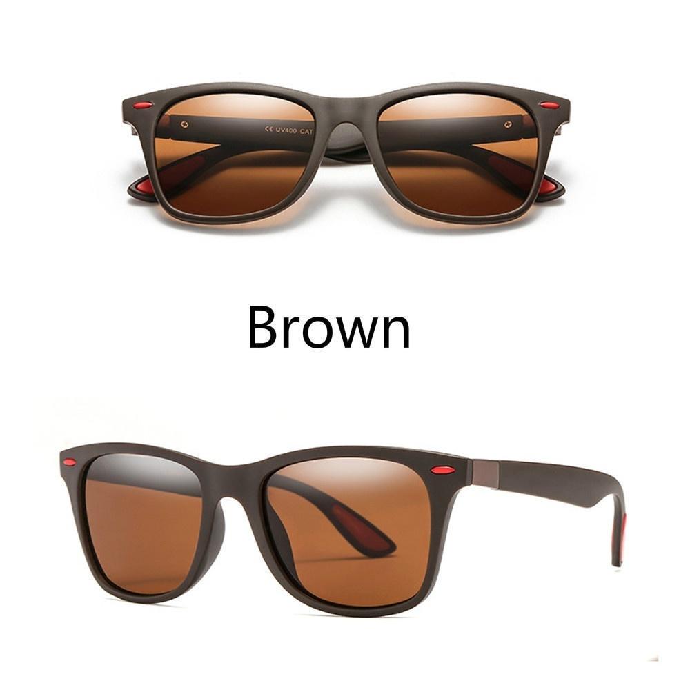 Оправа очков Мужские солнцезащитные очки Мода Поляризованные Тонированные Вождение Квадратные Классические UV400 Высокое Качество Уникальные