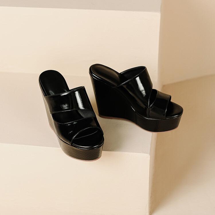 Женские сандалии на экстремально высокой платформе, водонепроницаемые уличные шлепанцы на танкетке, модные летние шлепанцы оптом в наличии